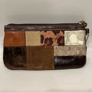 Coach Multicolor Patchwork Wristlet